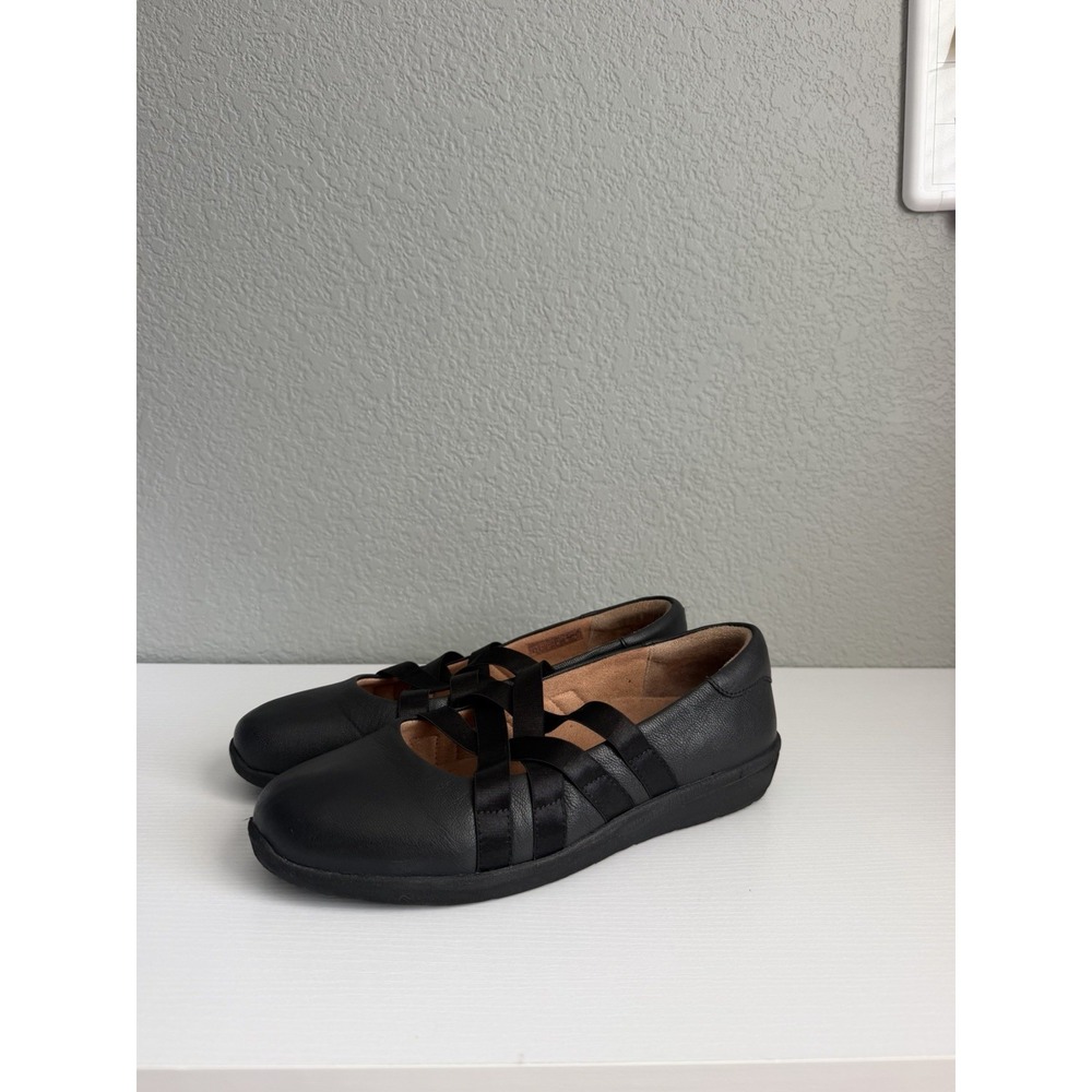 Vionic Serenity Mary Jane Flats Women's 8 Wide Black Leather Orthotic Comfort - Picture 10 of 10